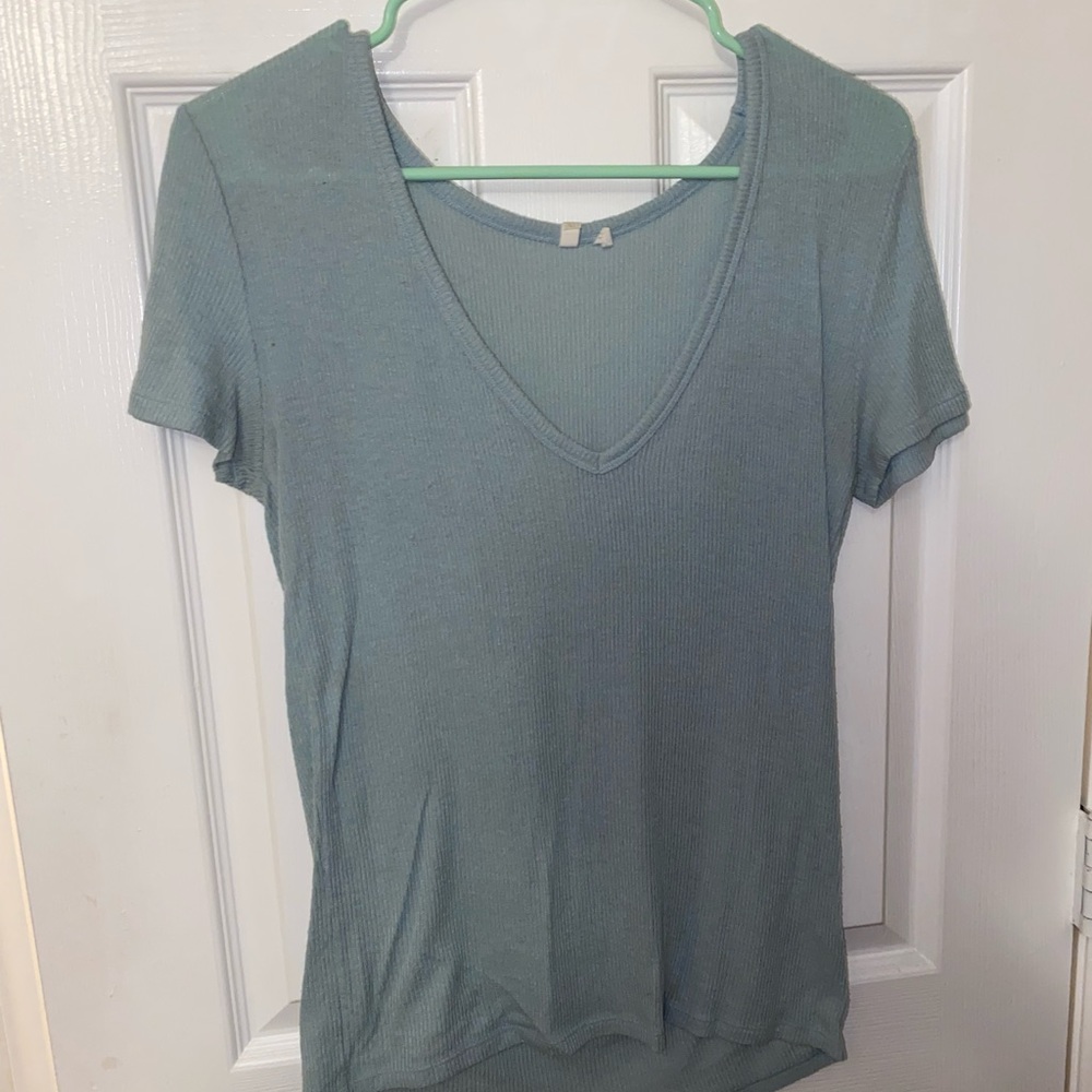Light blue v neck tee from out urban outfitters, size medium